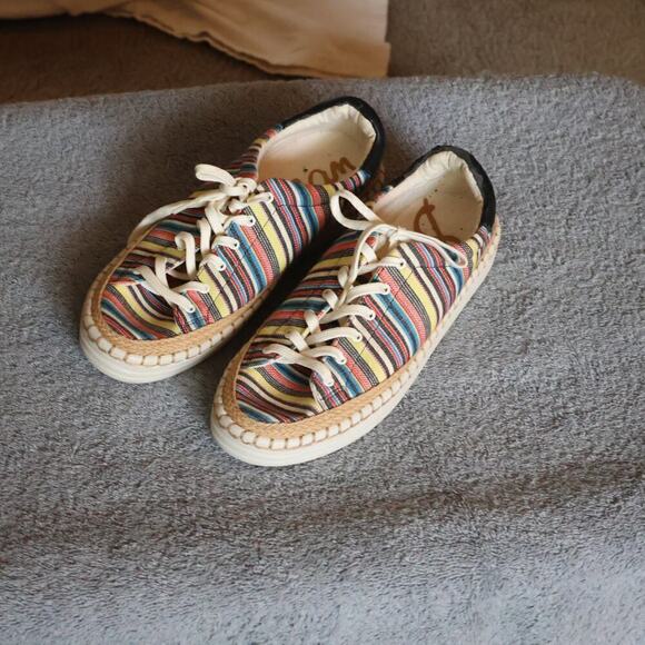 Sam Edelman Multicolor Striped Sneakers - Picture 3 of 11